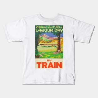 Vintage Travel - Labour Day Kids T-Shirt